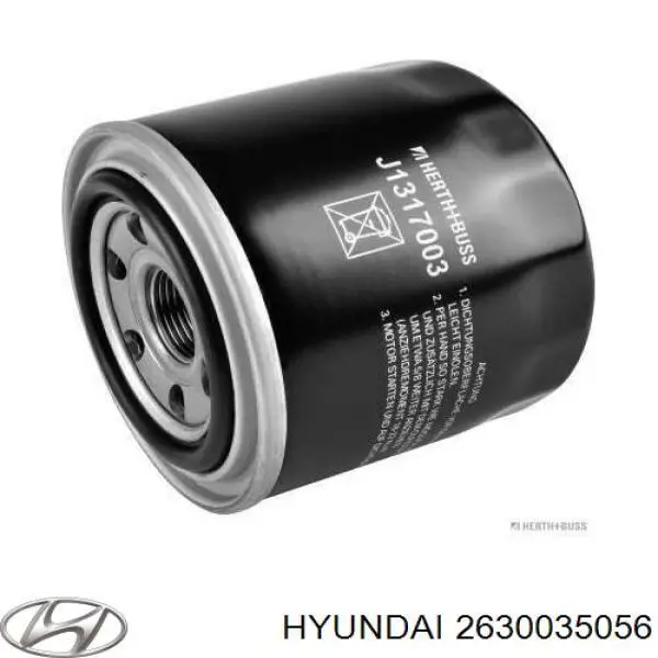 2630035056 Hyundai/Kia filtro de aceite
