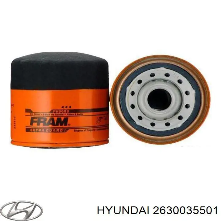 2630035501 Hyundai/Kia filtro de aceite