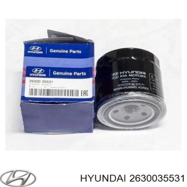Filtro de aceite 2630035531 Hyundai/Kia