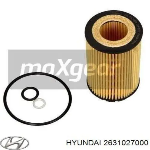 Filtro de aceite 2631027000 Hyundai/Kia