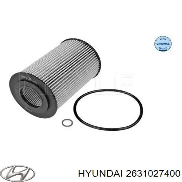 S2631027400 Hyundai/Kia caja, filtro de aceite