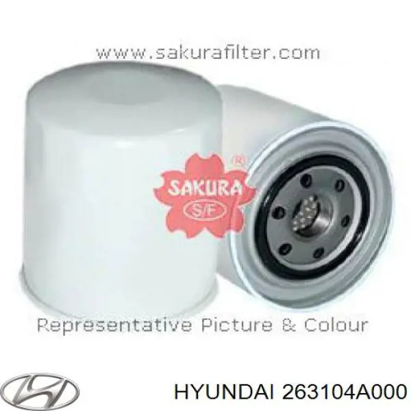 263104A000 Hyundai/Kia Filtro aceite