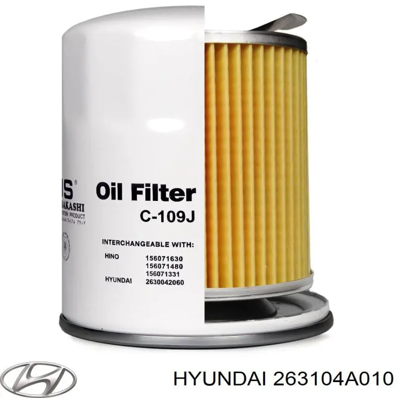 Filtro de aceite Hyundai/Kia 263104A010 precio, desde 8,41 EUR