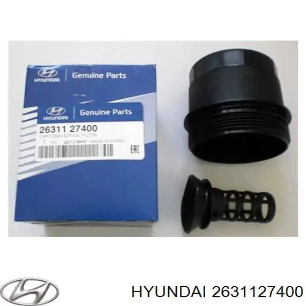 2631127400 Hyundai/Kia tapa de filtro de aceite