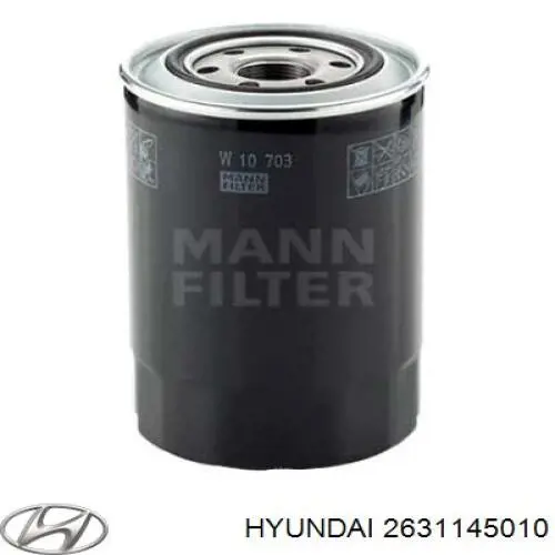 Filtro de aceite 2631145010 Hyundai/Kia