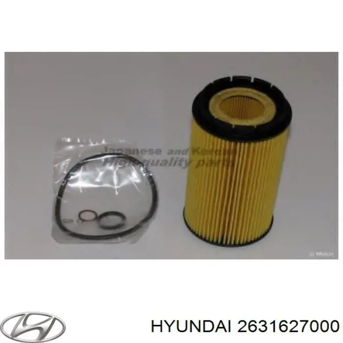 2631627000 Hyundai/Kia filtro de aceite