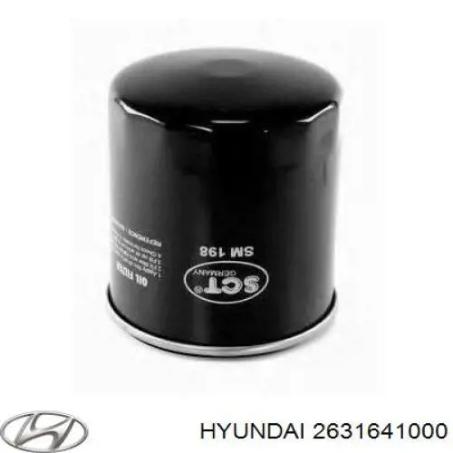 2631641000 Hyundai/Kia Filtro aceite