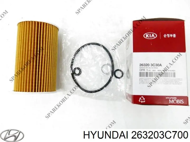 263203C700 Hyundai/Kia filtro de aceite