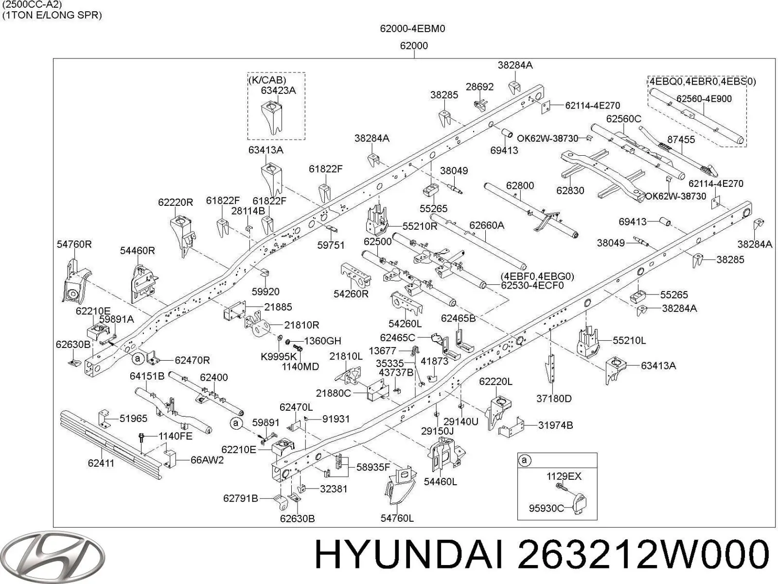 263212W000 Hyundai/Kia Filtro aceite