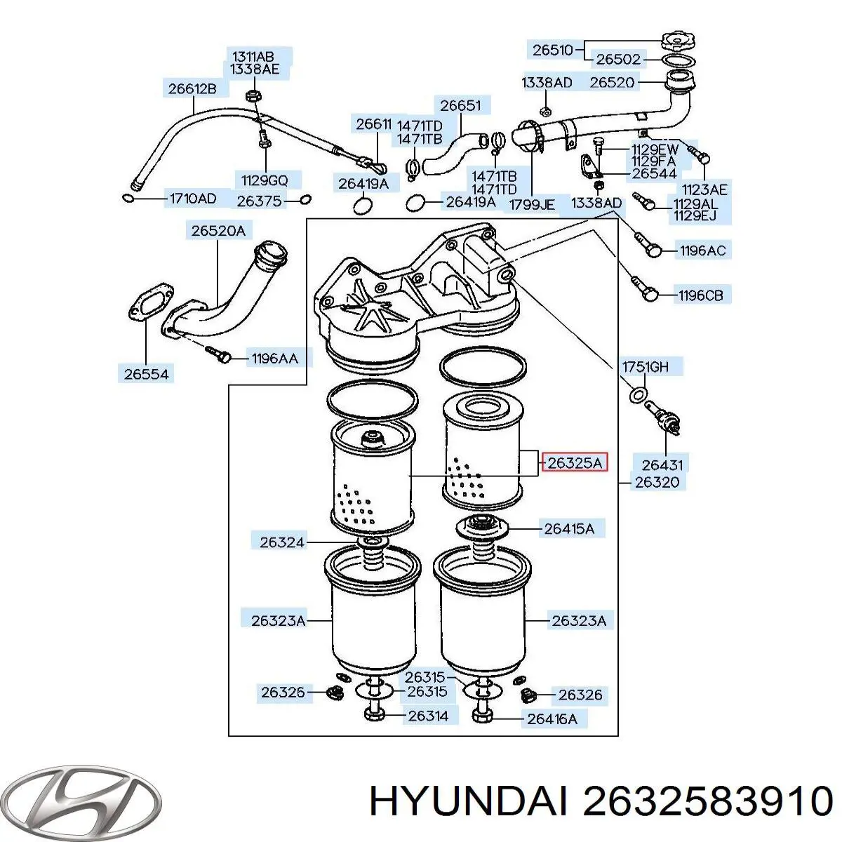 2632583021 Toyota filtro de aceite