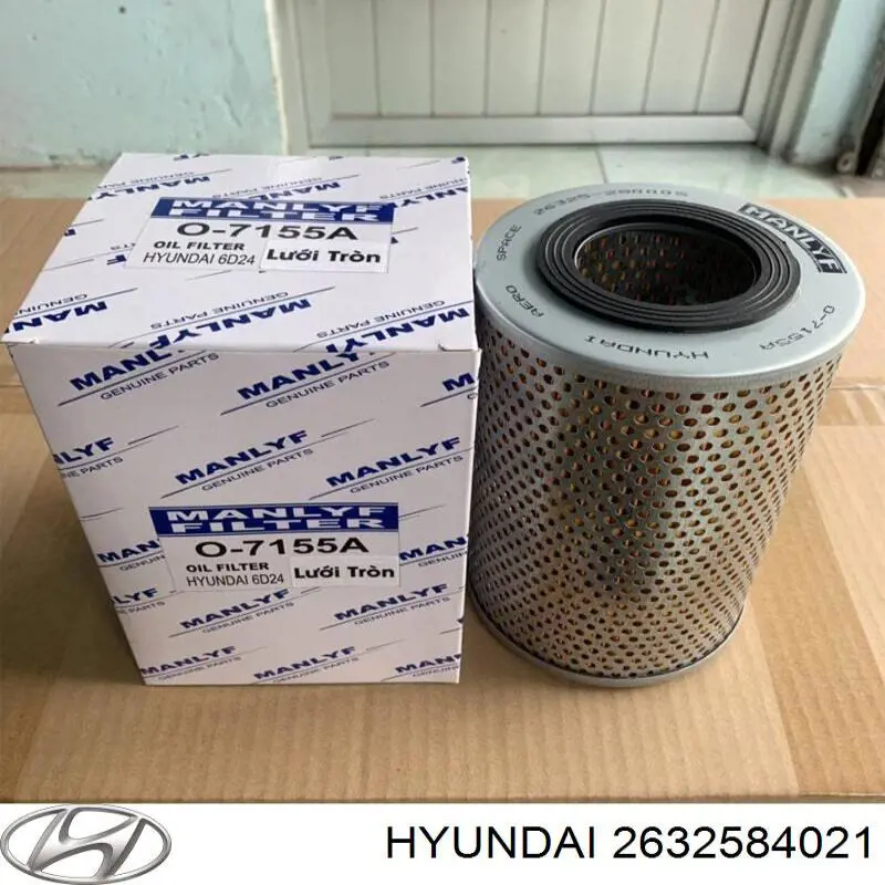 2632584021 Hyundai/Kia filtro de aceite