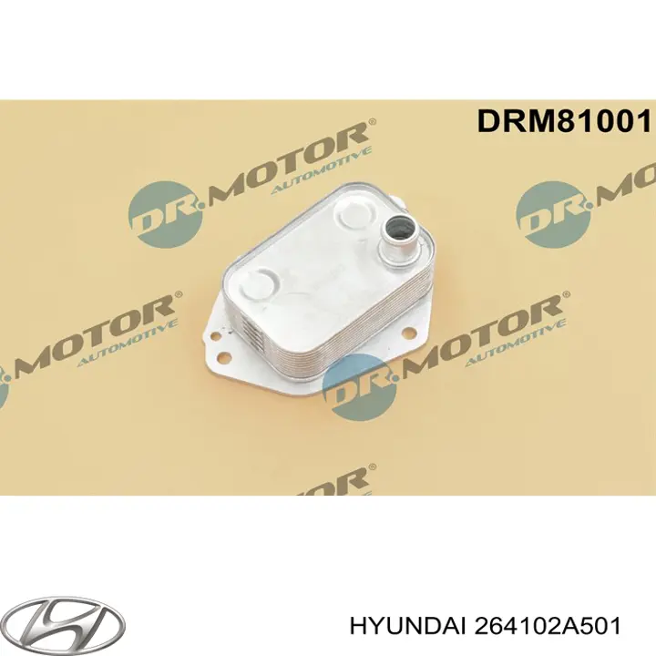 Radiador de aceite debajo del filtro 264102A501 Hyundai/Kia