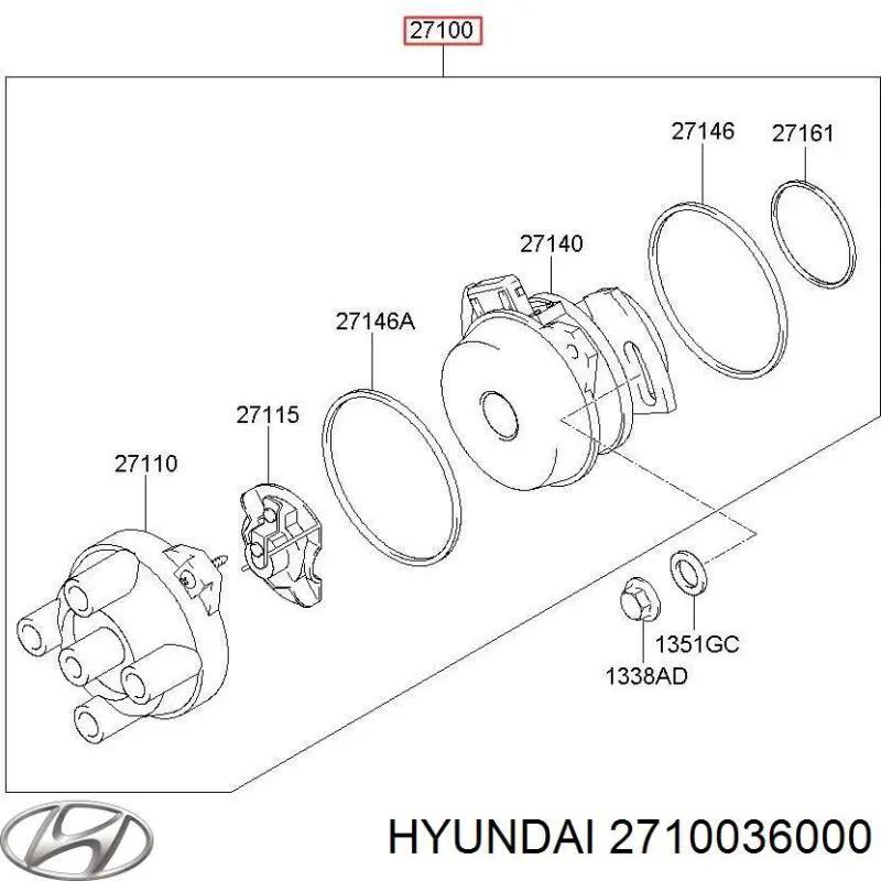 Distribuidor Hyundai Galloper (JK)