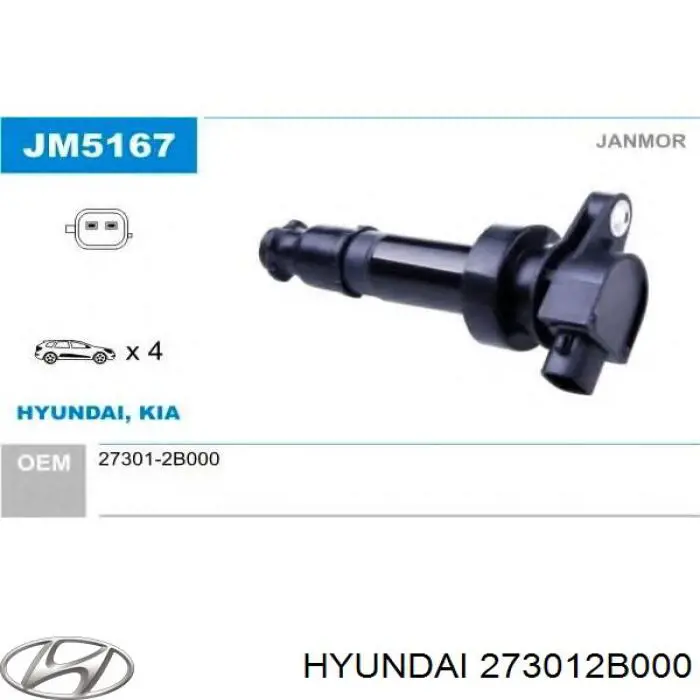 Bobina 273012B000 Hyundai/Kia