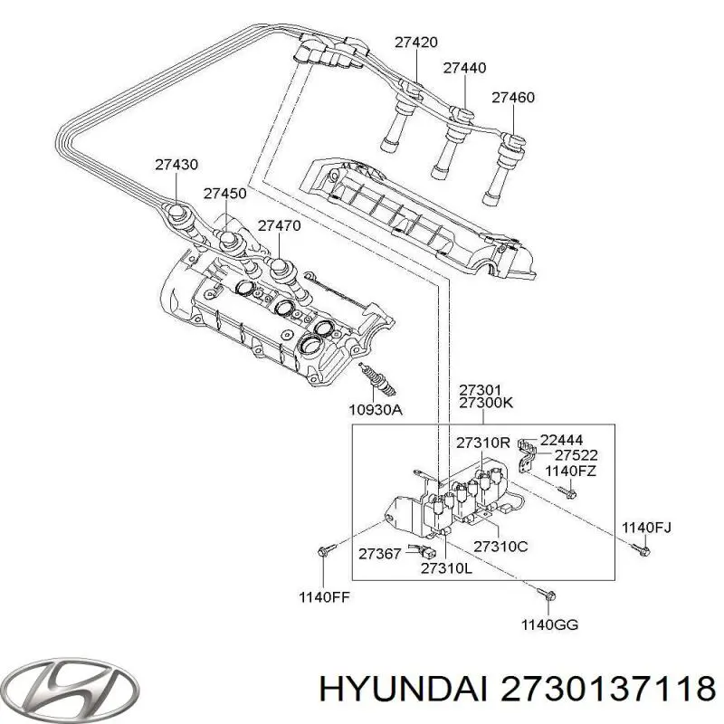 2730137118 Hyundai/Kia bobina