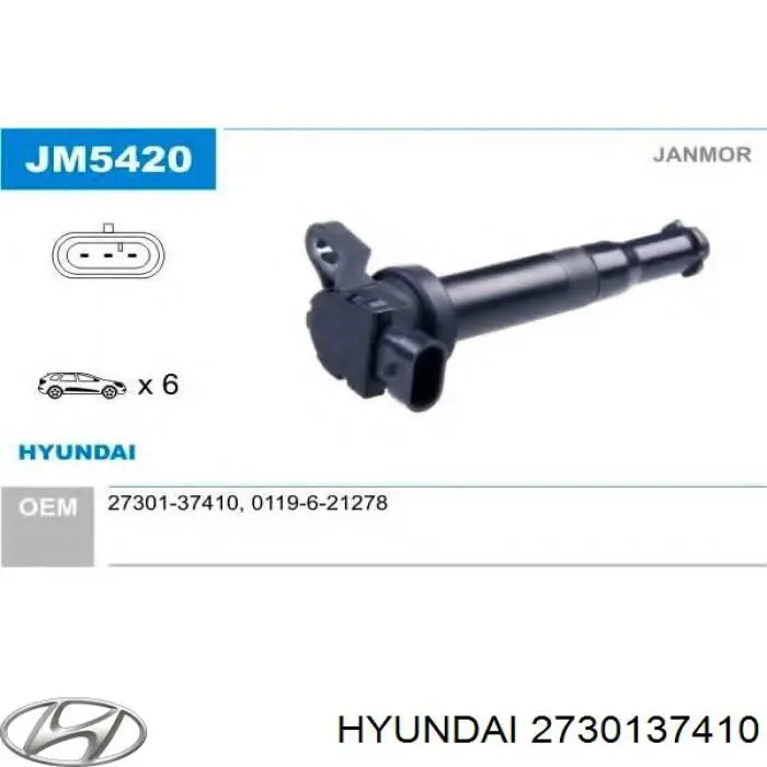 Comprar 2730137410 Hyundai/Kia Bobina