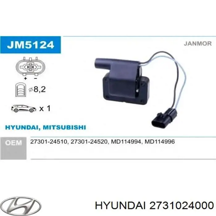 Comprar 2731024000 Hyundai/Kia Bobina