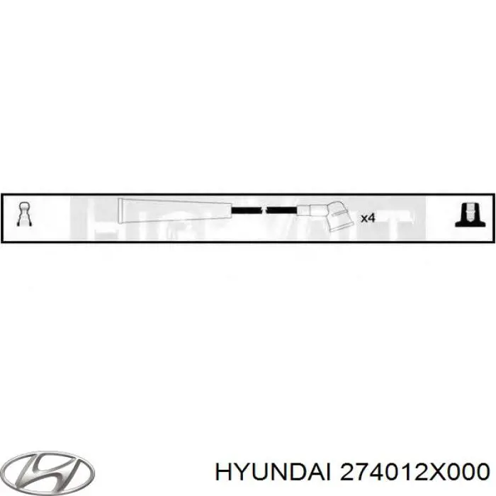 274012X000 Hyundai/Kia cables de bujías