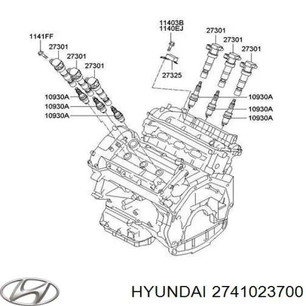 2741023700 Hyundai/Kia bujía
