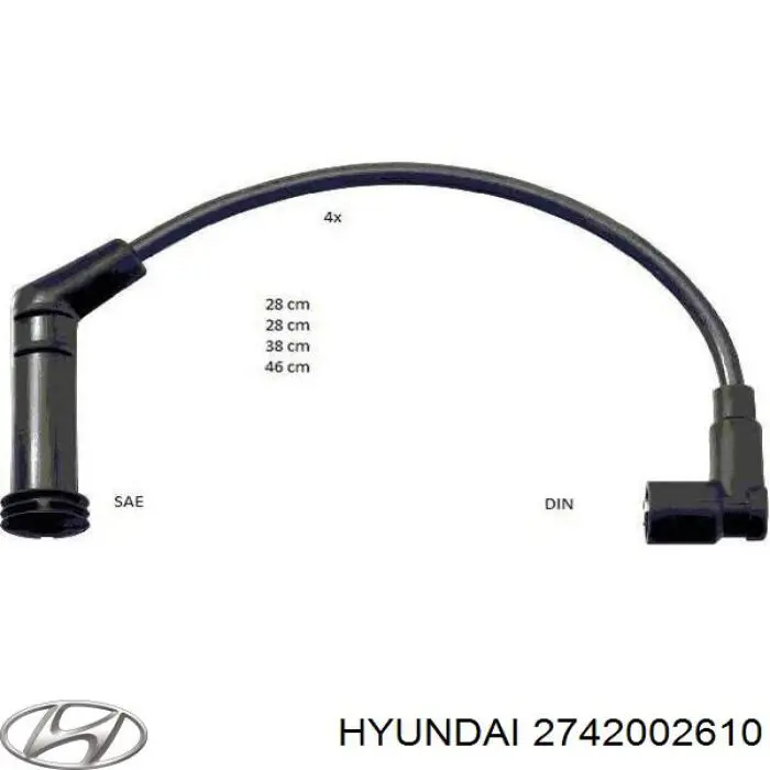 Comprar 2742002610 Hyundai/Kia Cable de bujía