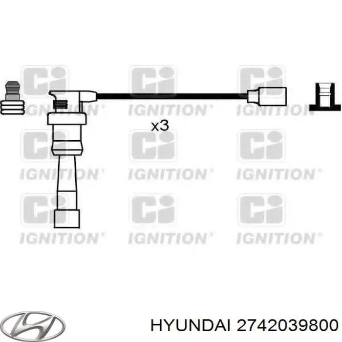 2742039800 Hyundai/Kia cables de bujías