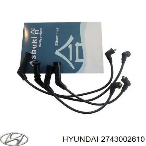 2743002610 Hyundai/Kia cable de encendido, cilindro №2
