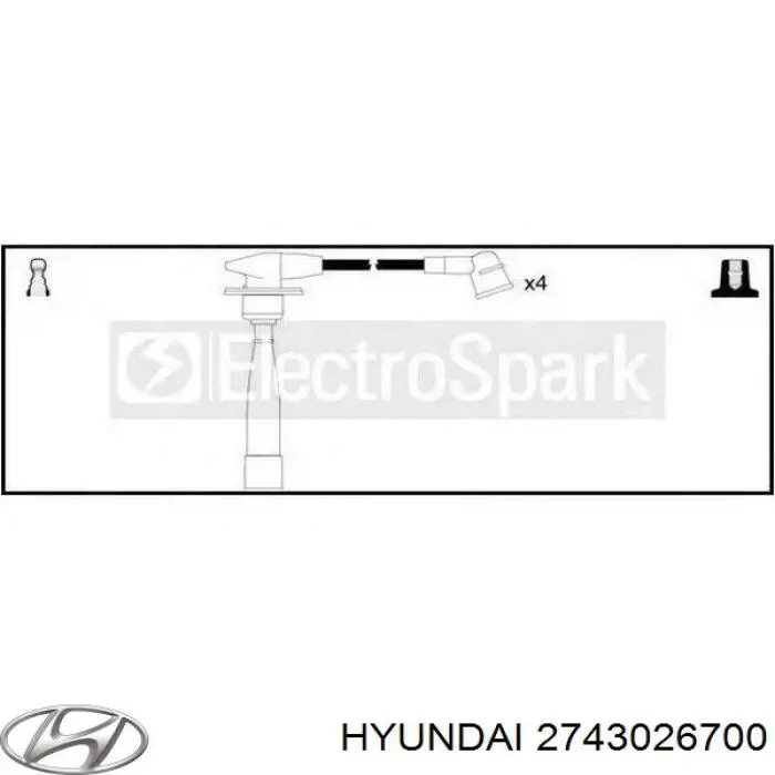 Comprar 2743026700 Hyundai/Kia Cable de bujía