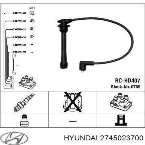 Comprar 2745023700 VALEO Cable de bujía