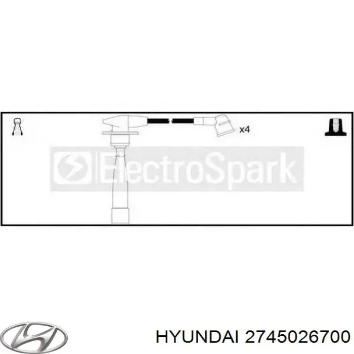 Juego de cables de bujias Hyundai/Kia 2745026700 precio, desde 31,84 EUR