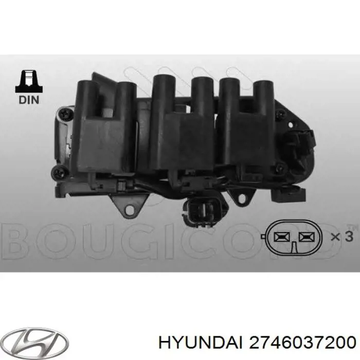 2746037200 Hyundai/Kia cables de bujías