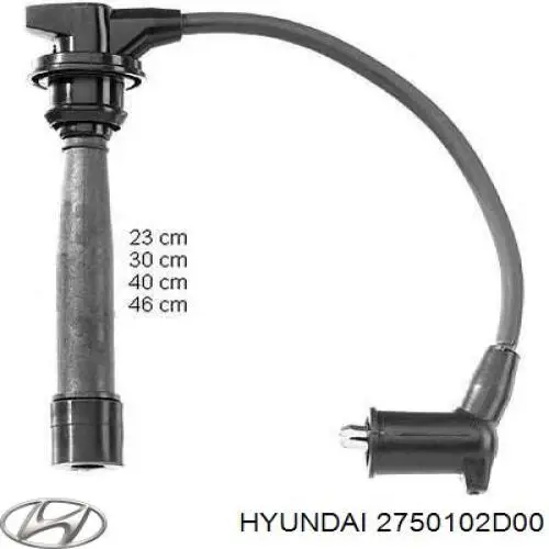 2750102D00 Hyundai/Kia cables de bujías