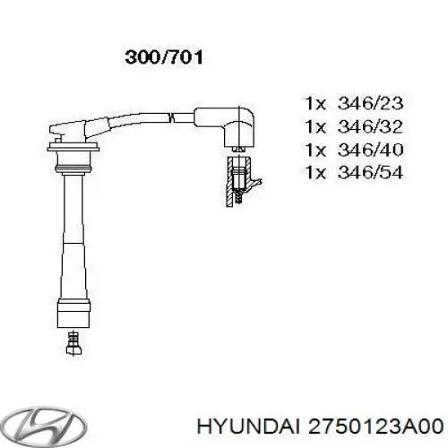 Comprar 2750123A00 Hyundai/Kia Cable de bujía