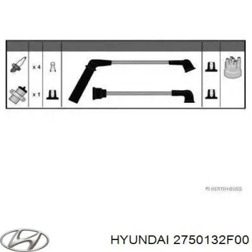 Juego de cables de bujias Hyundai/Kia 2750132F00 precio, desde 35,61 EUR