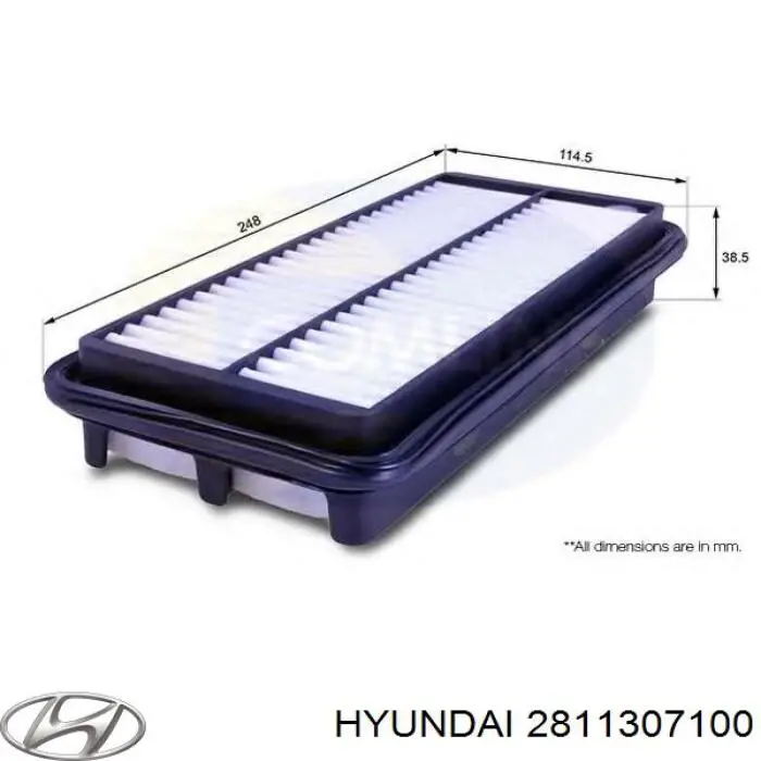 Comprar 2811307100 Hyundai/Kia Filtro de aire