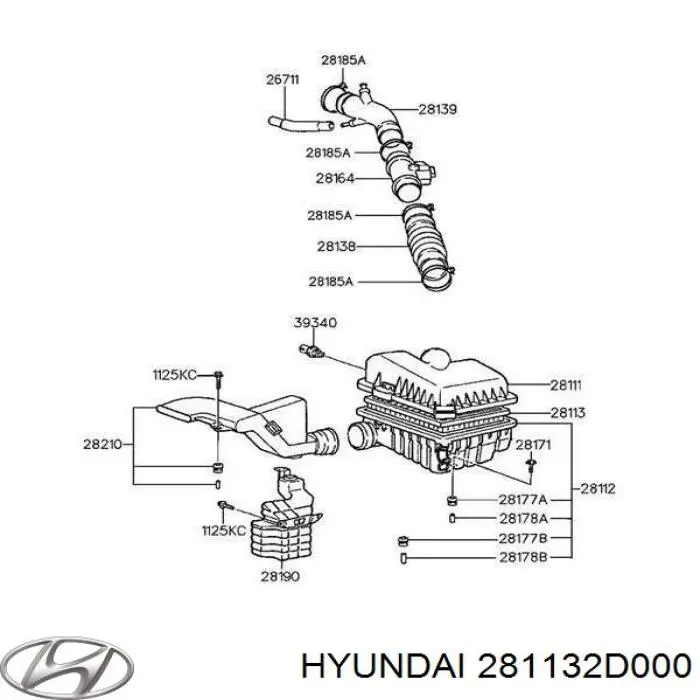 281132D000 Hyundai/Kia filtro de aire