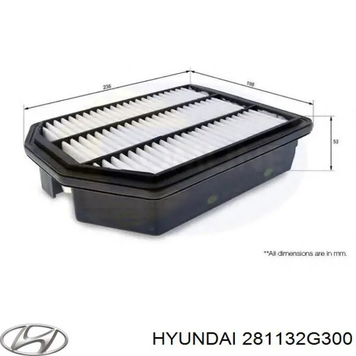 El filtro de aire Hyundai/Kia 281132G300 precio, desde 8,73 EUR