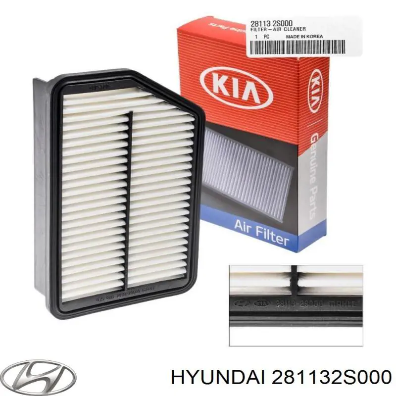 Filtro de aire 281132S000 Hyundai/Kia
