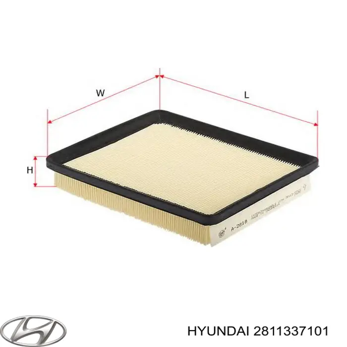 Filtro de aire 2811337101 Hyundai/Kia