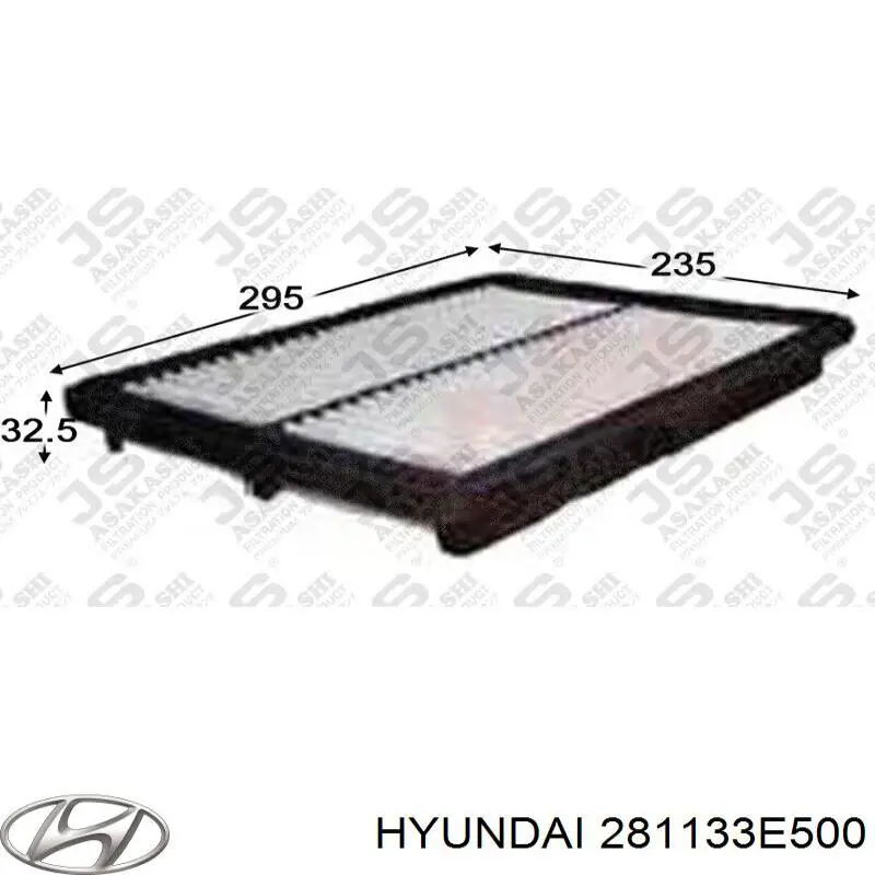281133E500 Hyundai/Kia filtro de aire
