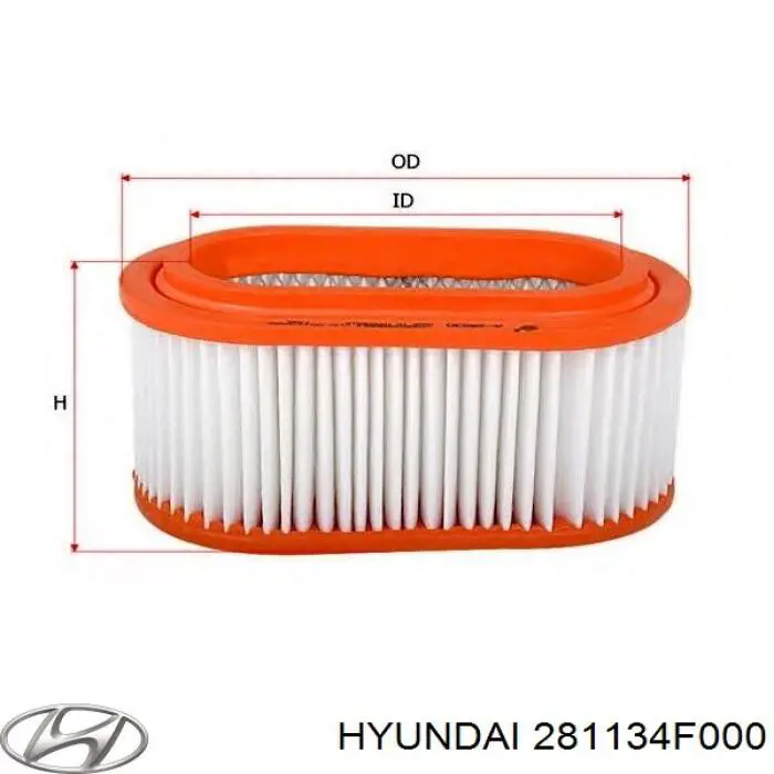 281134F000 Hyundai/Kia Filtro de aire de motor