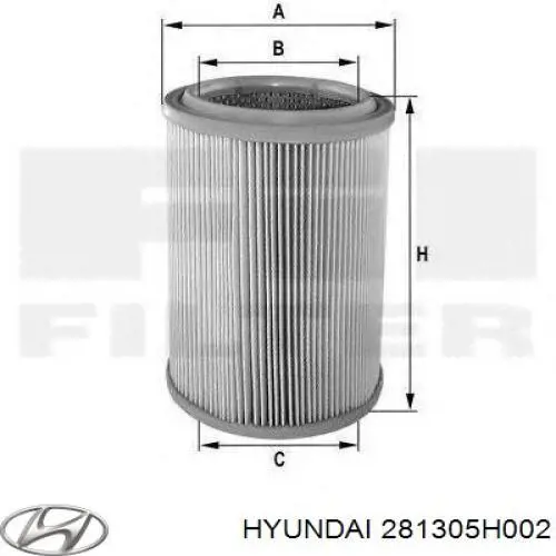 281305H002 Hyundai/Kia filtro de aire