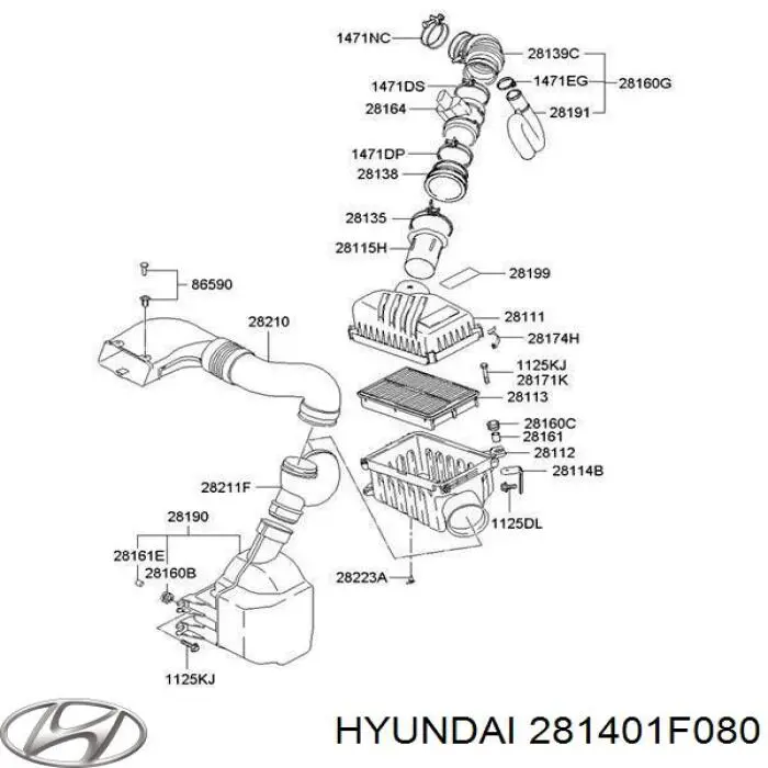 281401F080 Hyundai/Kia