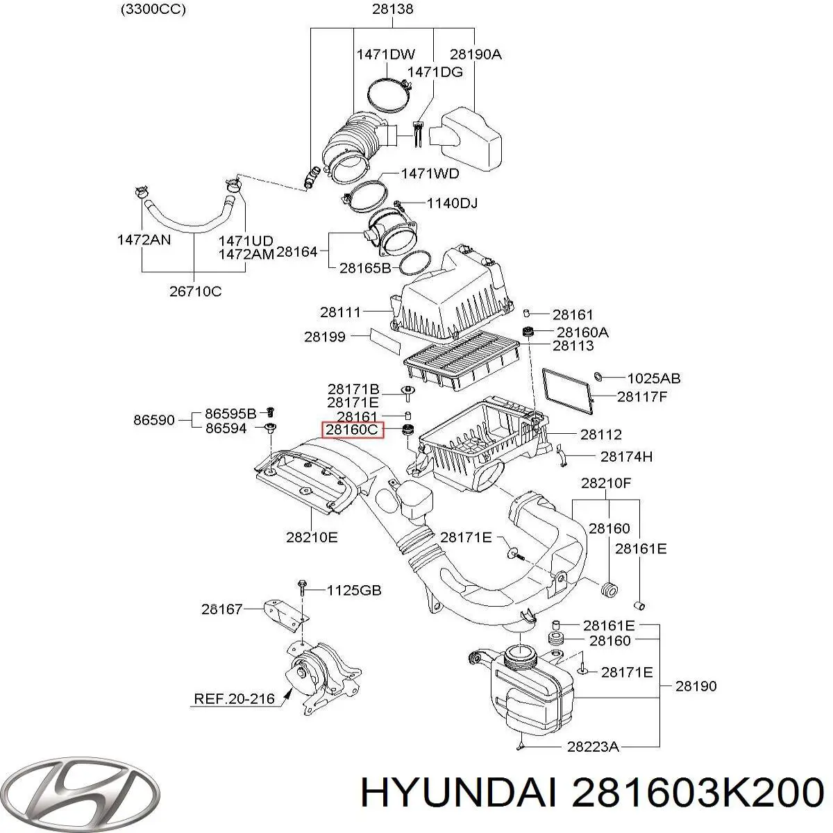  Hyundai/Kia 281603K200 precio, desde  
