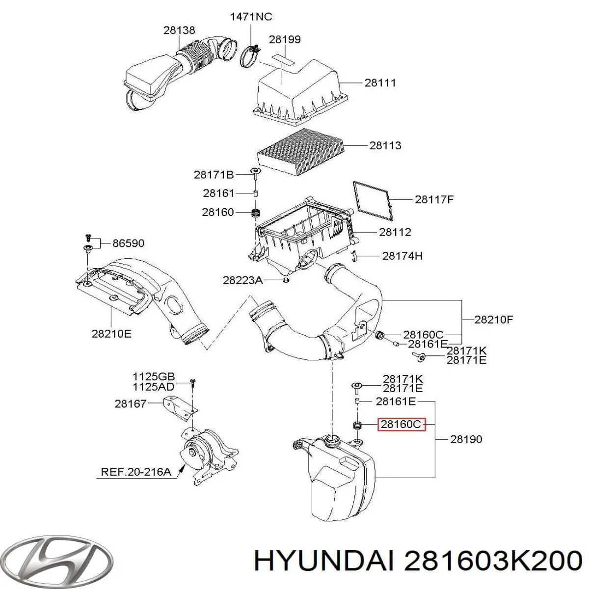 281603K200 Hyundai/Kia 