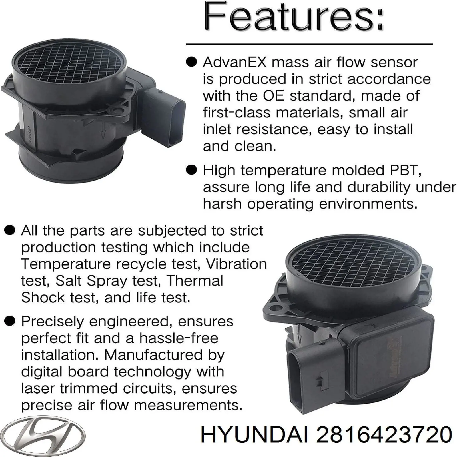 Sensor MAF Hyundai/Kia 2816423720
