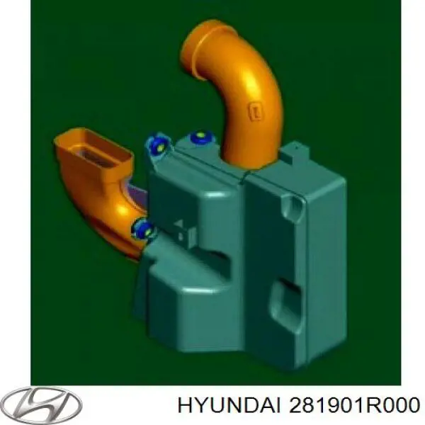 Resonador, filtro de aire para Hyundai Accent (RB)