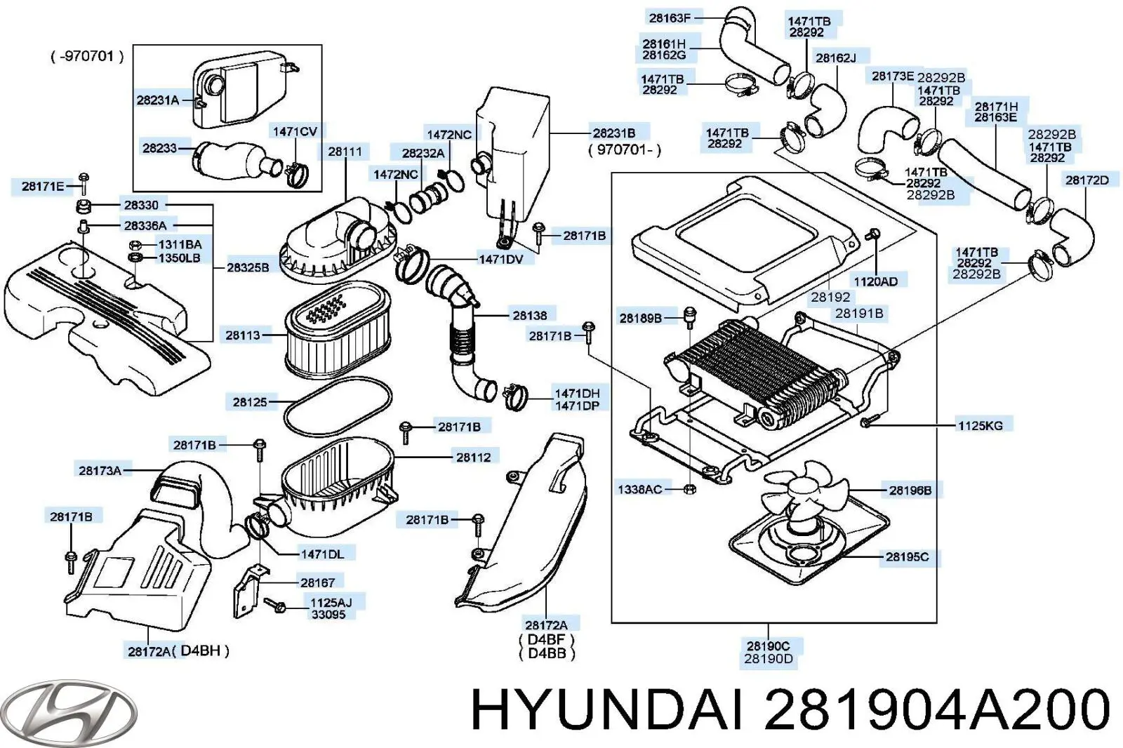 Comprar 281904A200 Hyundai/Kia 