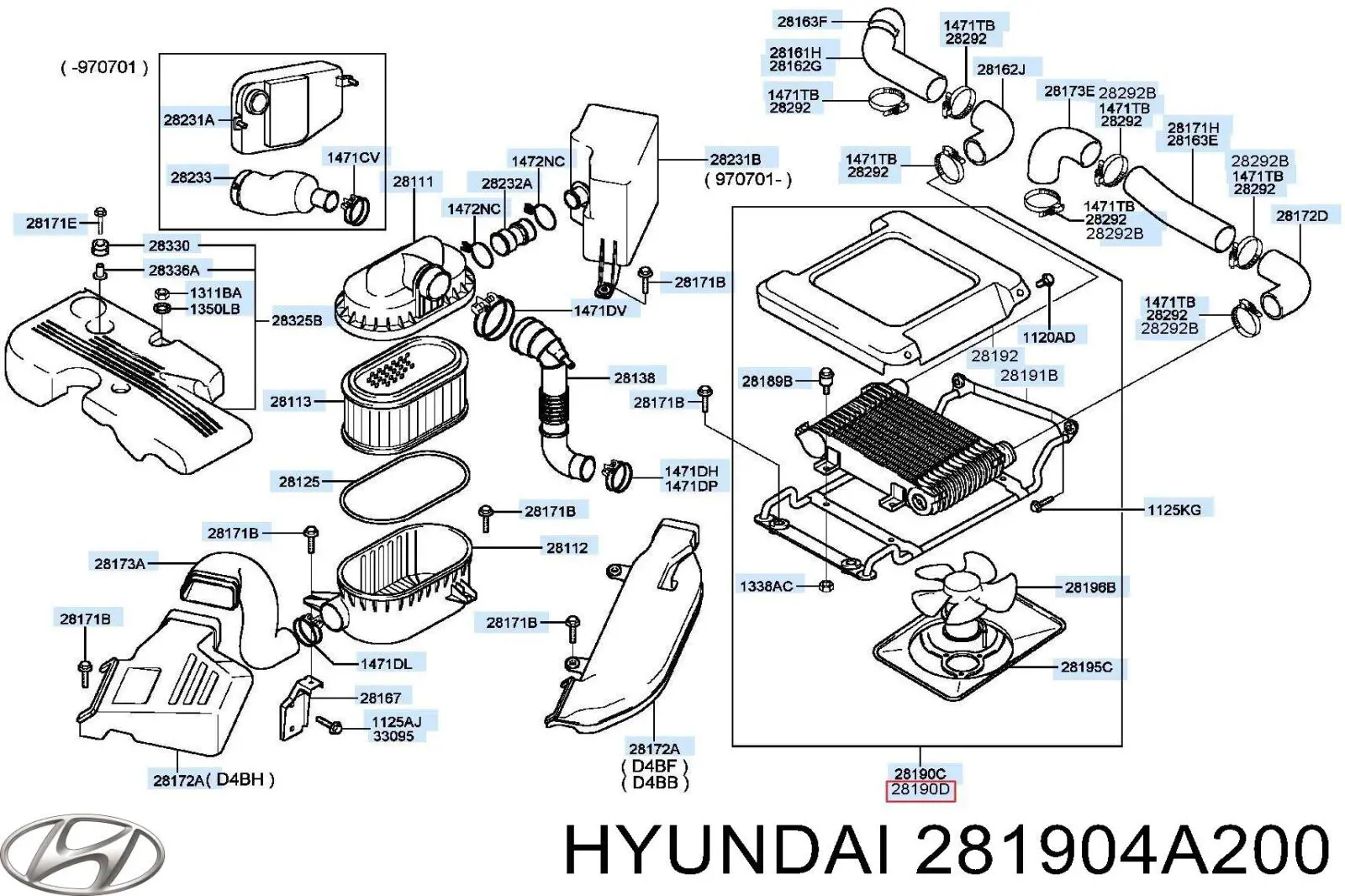  Hyundai/Kia 281904A200 precio, desde 71,15 EUR
