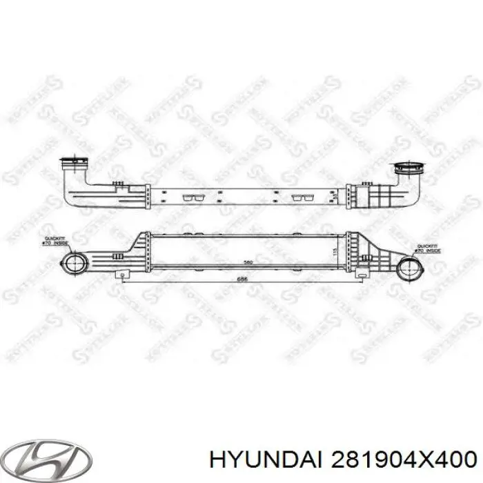 Comprar 281904X400 Hyundai/Kia Turbo intercooler