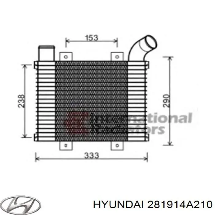 Radiador de aire de admisión Hyundai/Kia 281914A210 precio, desde 60,98 EUR